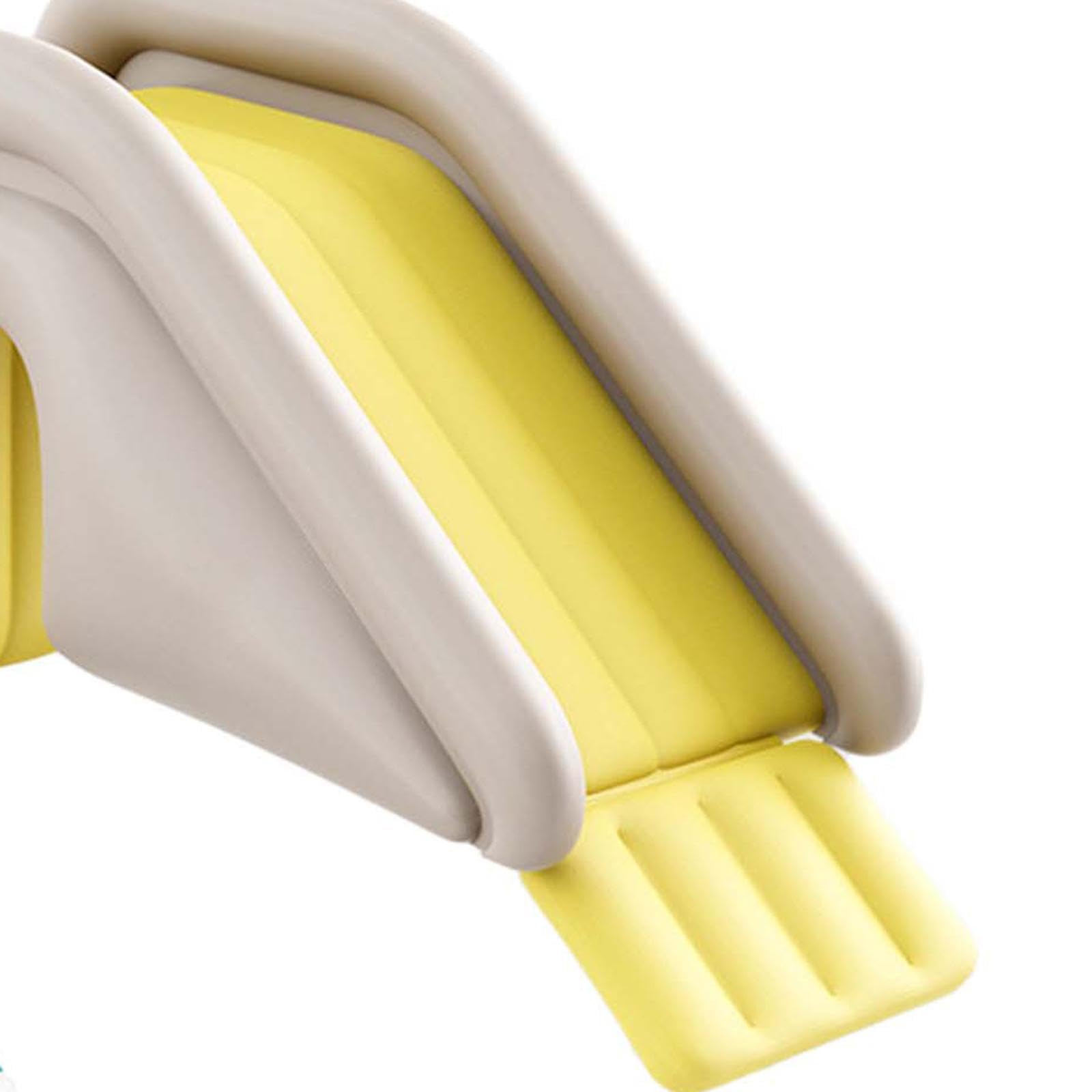 Harilla Aufblasbare Rutsche Kinder Spielplatzrutsche Wasserrutsche Kletterrutsche aus Robustem PVC mit Wasserbefüllbarem Sockel Und Kinderfreundlicher, GRAU