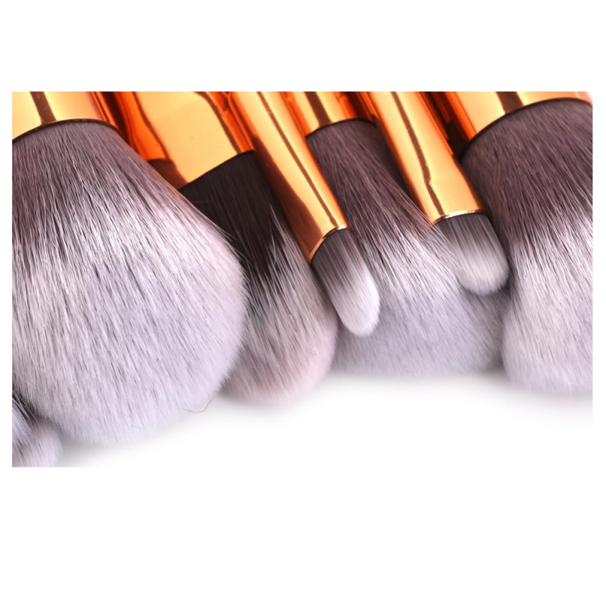 Housoutil Lot De 3 Pinceaux De Maquillage De Luxe En Marbre Poils Synthétiques Doux Pour Fond De Teint Blush Sourcils Eye-liner Anti- 10 Pièces X 3
