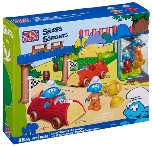 Mega Bloks 10745 Pitufos Carrera de Coches