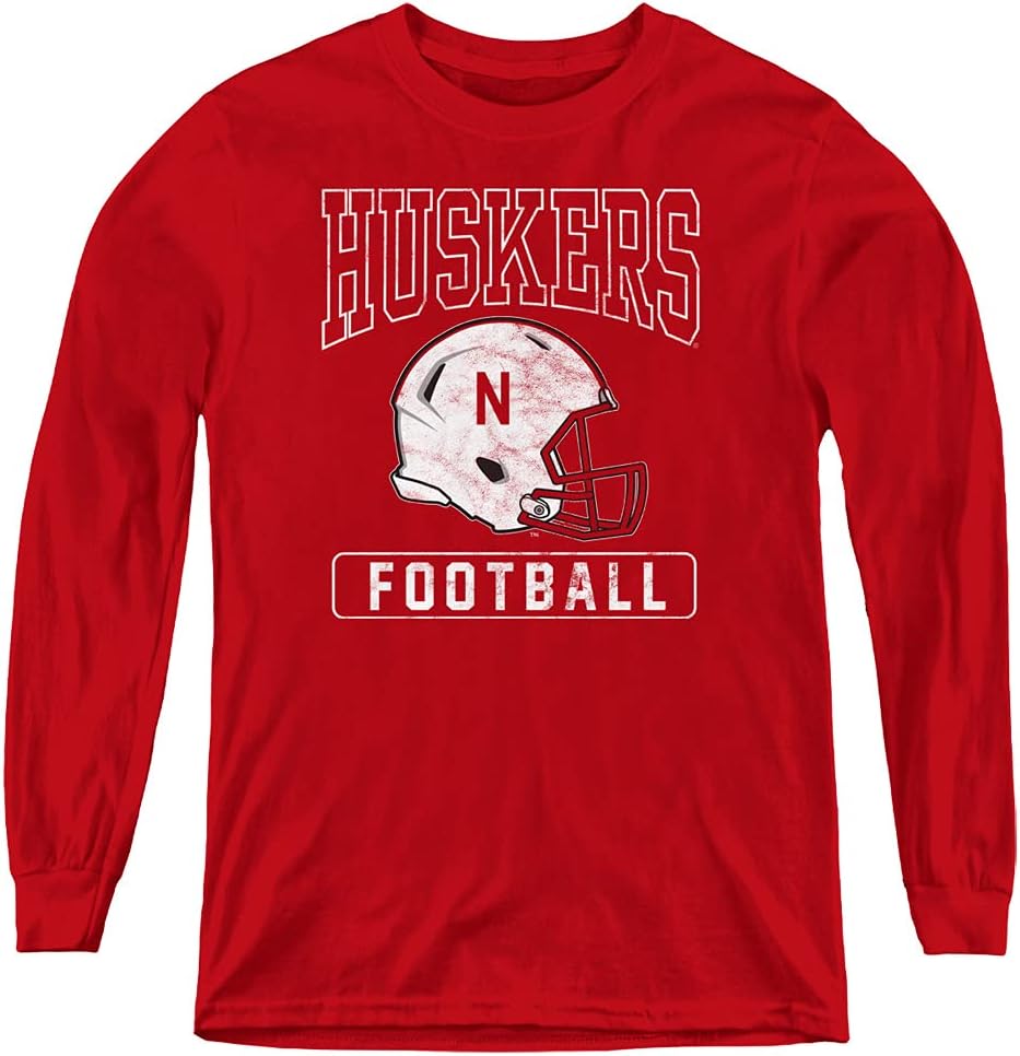 University of Nebraska Official Football Helmet Youth Long Sleeve T Shirt