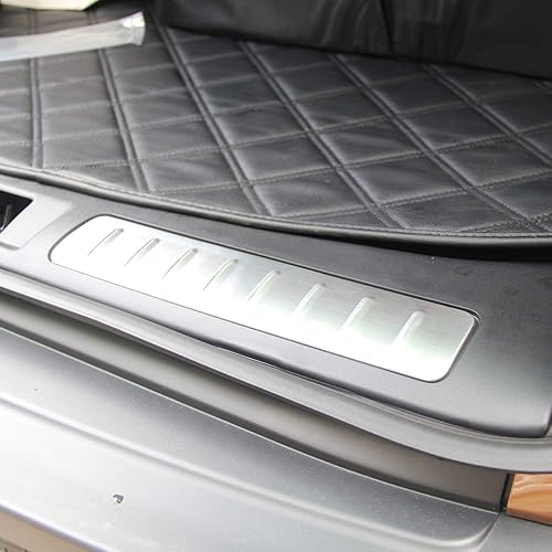 Miniatura 5 de YIWANG 304 acero inoxidable interior parachoques trasero puerta umbral placa de desgaste 2 unids para Land Rover Range Rover Evoque 2012-2019 Auto