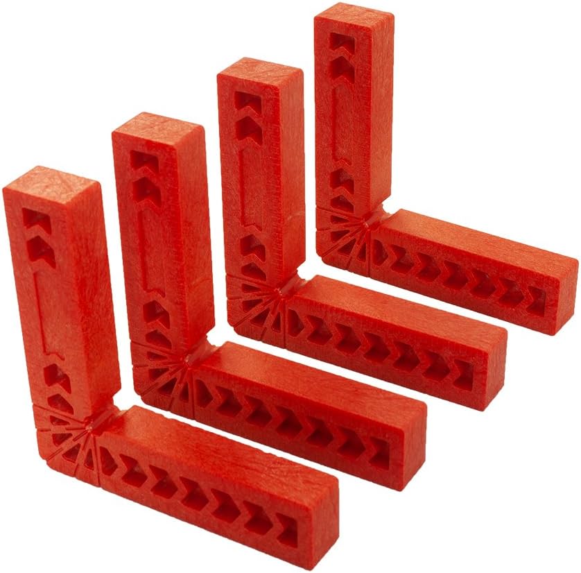 4 ea. 4 inch Square 90 Positioning/Clamping Squares to Assemble Cabinets, Drawers or Boxes That Require A 90 Degree Corner