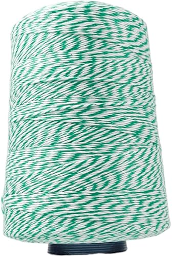 Regency Wraps Cono de cordel para atar cajas de pastelería, presentación de alimentos y manualidades, verdeblanco, 2,300 pies (paquete de 1)