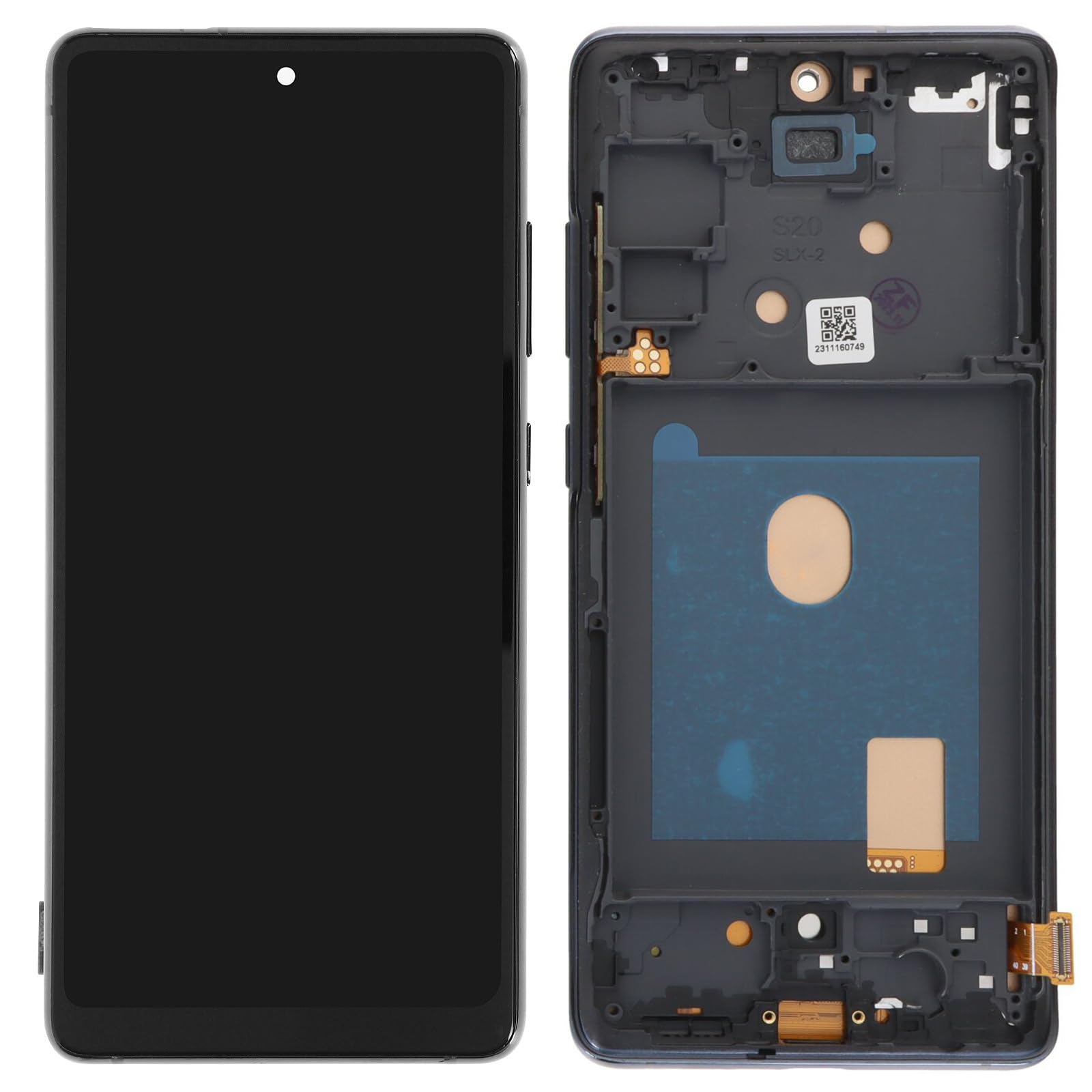 It'Go Full INCELL Display für Samsung S20 FE / S20 FE 5G G780 G781 LCD Bildschirm Ersatz Touchscreen mit Werkzeug Blau mit Rahmen Hohe Qualität(Ohne Fingerabdruckerkennung)