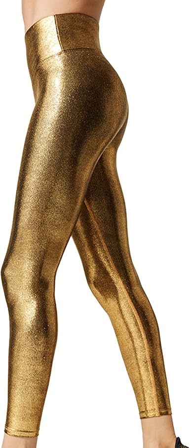 Metallic Shiny Leggings Naked Feeling 