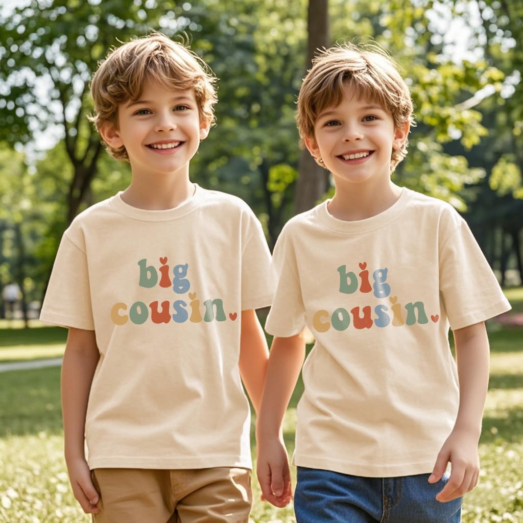 Cousin Shirt for Toddler Boys Girls Cool Biggest Big Little Cousin Shirt Summer Family Vacation Tees Gift 2-7T - Image 2
