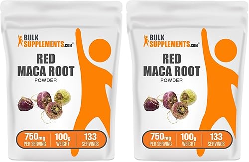 Miniatura 12 de BulkSupplements. com Polvo de maca roja – Suplemento de maca. Polvo de maca roja para mujeres y hombres, polvo de raíz de maca roja, vegano y sin