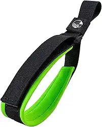 Fenteer Coleira para cachorro com alça de pulso, guia curta para cachorro, alça de segurança ajustável de nylon para treinamento, caminhadas, praia, Verde