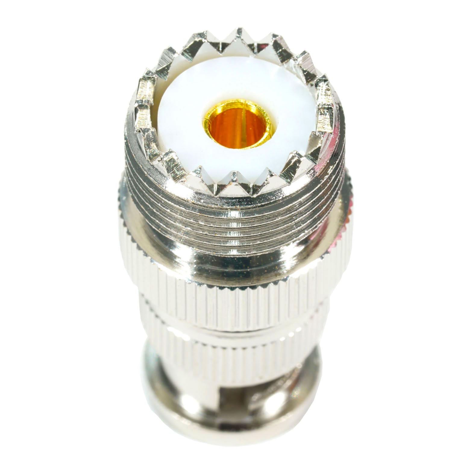 Fohevers 2 Pcs BNC Male Plug to UHF SO239 Female Adapter Coax Cable RF Coax Connector for Ham Radio Antenna Scanner Coaxial Cable - Image 3