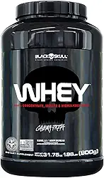 Whey 100% Concentrado Isolado Hidrolisado Baunilha, Black Skull, 900g