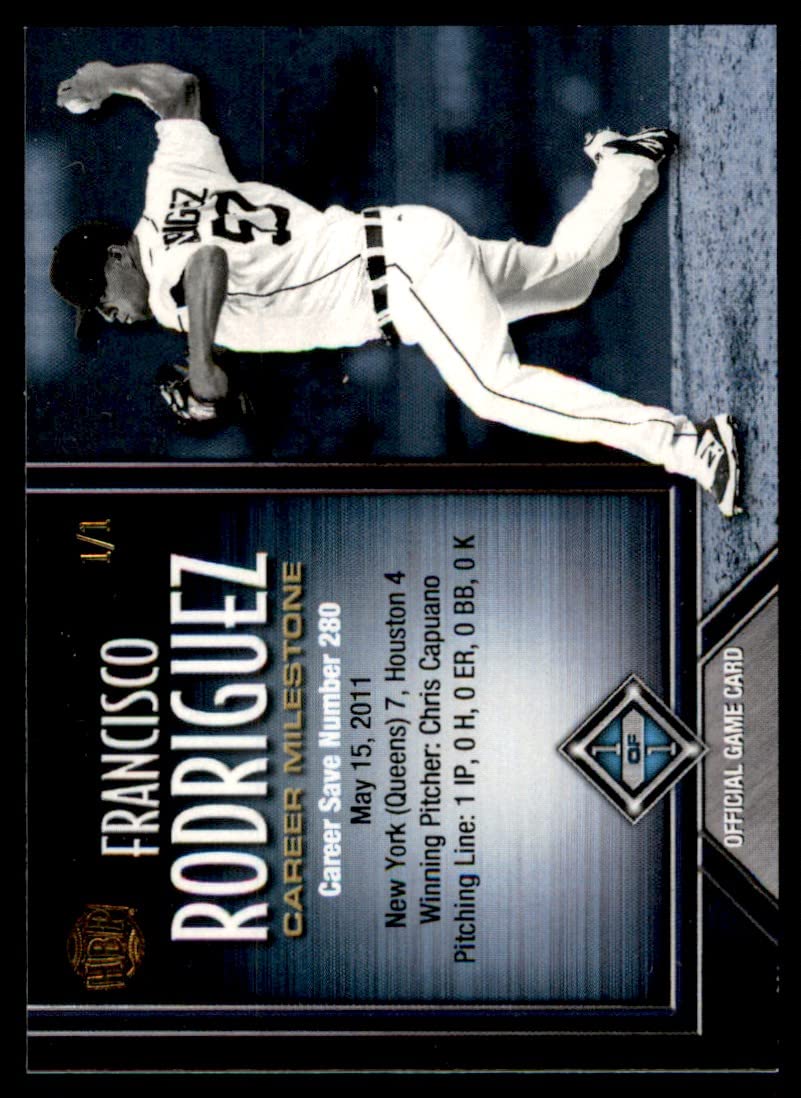 2017 Honus Bonus Fantasy Baseball Game - Career Milestone #FRRO - Francisco Rodriguez (Career Save) /1