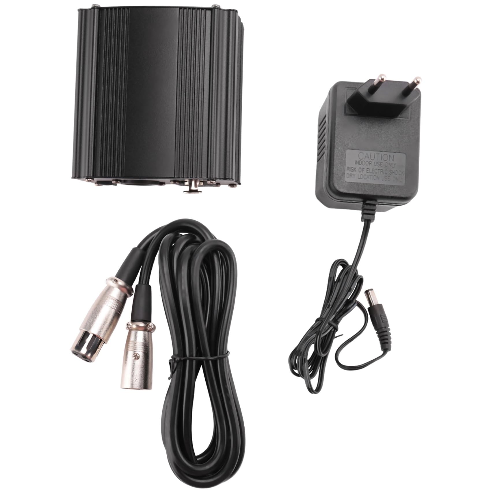 pour Alimentation FantôMe 48V BM 800 Microphone avec Adaptateur Câble Audio XLR pour Tout éQuipement D'Enregistrement de Musique Prise UE