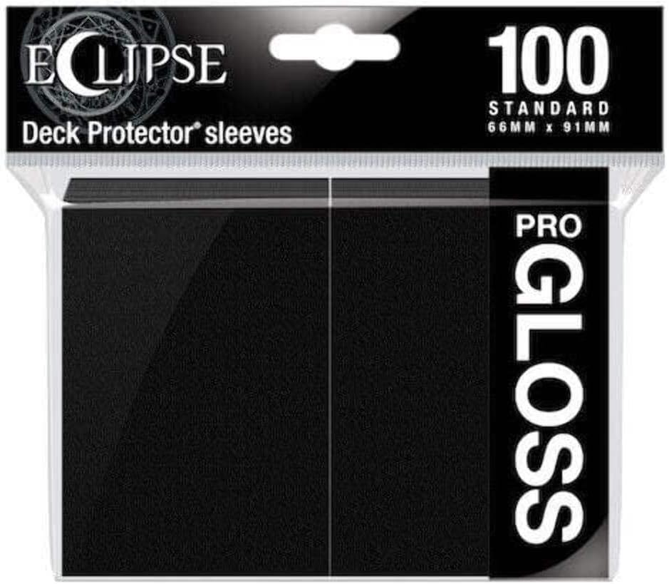 Eclipse Gloss Standard Sleeves (100 Pack) - Jet Black