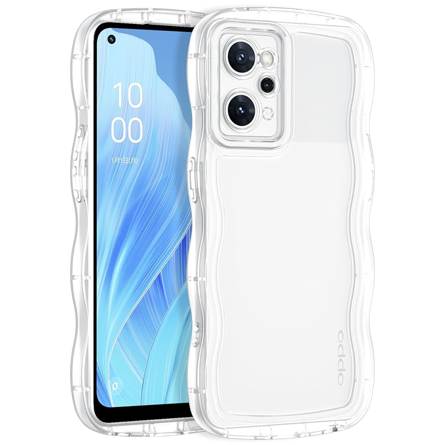 Amazon.co.jp: BENTOBEN OPPO Reno 9A /7A ケース クリア 波型