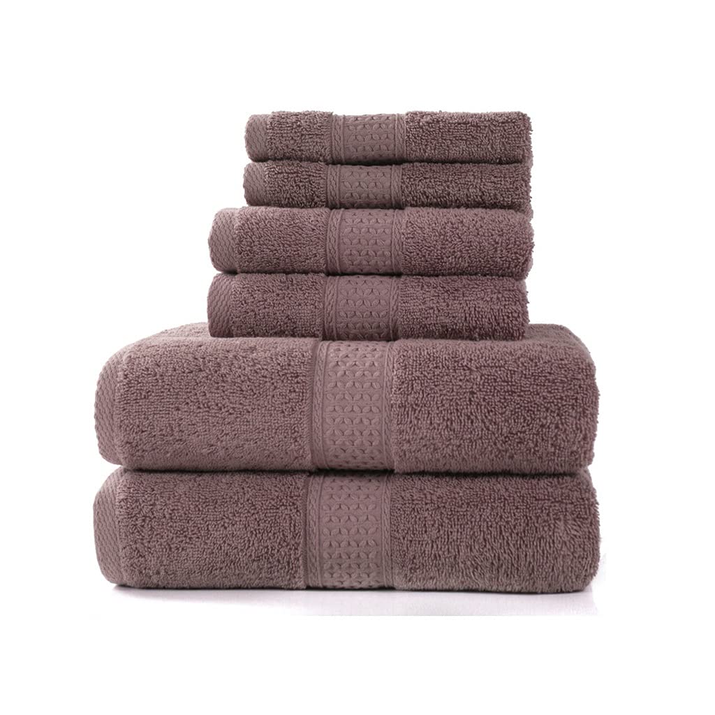 Bath Towel Set 2 Large Bath Towels 2 Hand Towels 2 Washcloths Hotel Soft Cotton Highly Absorbent Bathroom