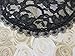 Handmade Black Lace Doily Head Cover with Delicate Scallop Trim (with Decorative Bobby Pin) (Style 1008) Elegant Doily Exclusive