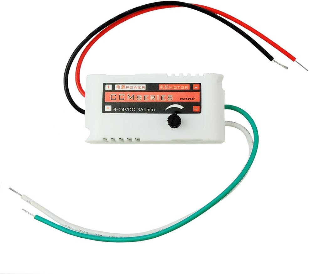 uniquegoods DC Motor Speed Controller PWM 6V 12V 24V 3A Variable Speed Regulator Switch Adjustable Driver CCMminiS