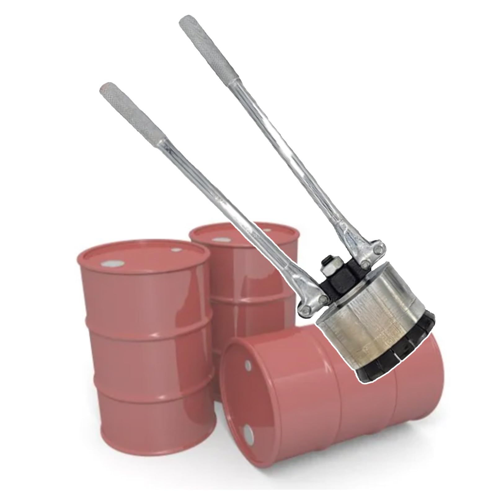 XNXYSMKJ Manual Oil Barrel Sealing Machine with 35mm & 70mm Crimper Heads for 53 Gallon Drums,Portable and Durable Industrial Tool,User-Friendly Operation (70mm)