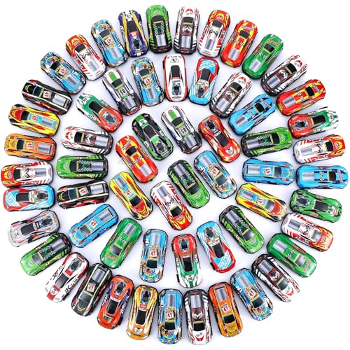DERTE 280 Piezas Coches de Juguete Pull Back para Niños miniatura 1