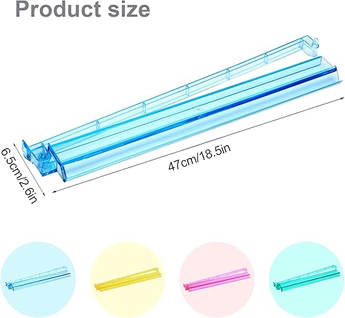 Miniatura 2 de Mah Jongg - Estante y empujador de azulejos todo en uno, juego de 4 estantes Mahjong de acrílico transparente con empujadores integrados, modernos