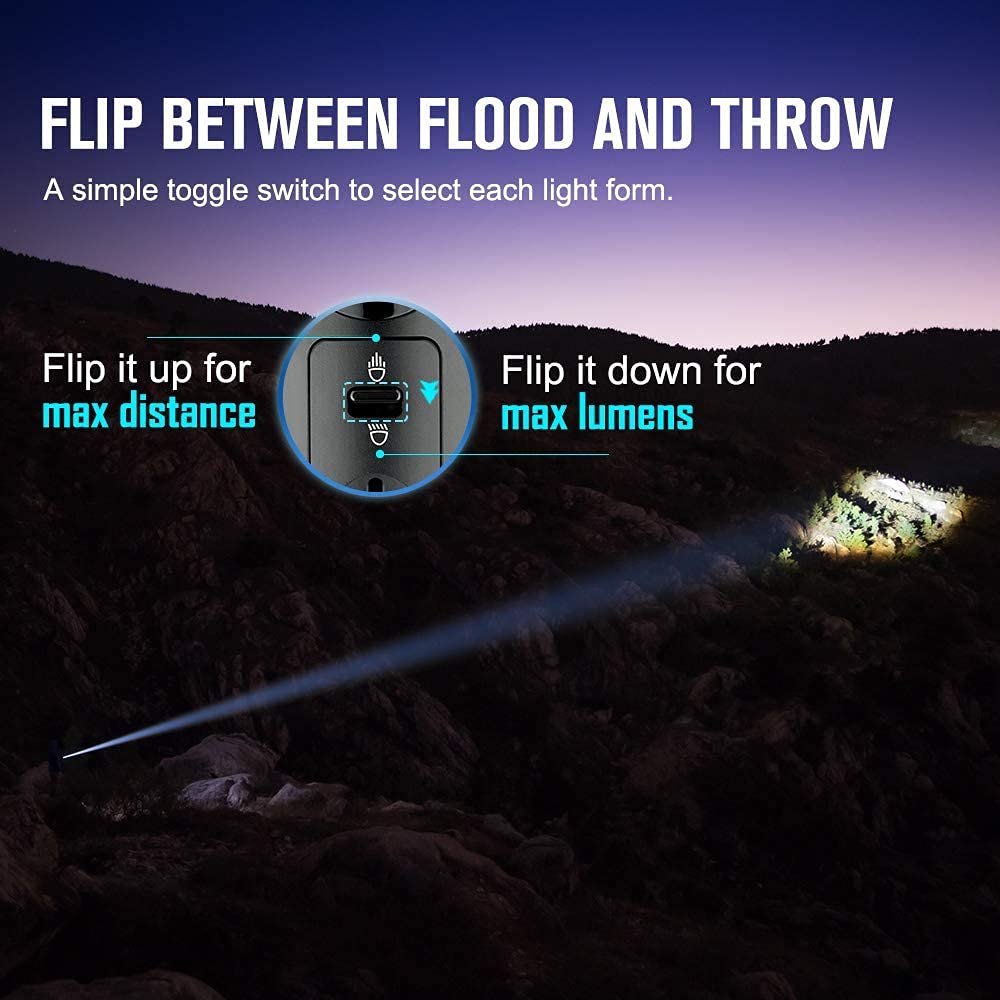 OLIGHT Marauder 2 Torcia Professionale 14,000 Lumen Ricaricabile USB Torce Super LED Potenza Alta, Flashlight Elettrica Impermeabile IPX8,7 Modalità Illuminosa per Campeggio Trekking Emergenza