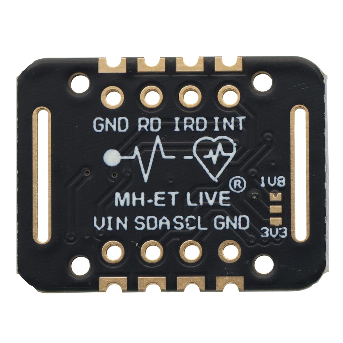 MAX30102 Module Détecteur de Fréquence Cardiaque au Poignet Concentration en Oxygène Dans le Sang LED Interne Faible Consommation d'Énergie pour les appareils portables (Paquet de 3)