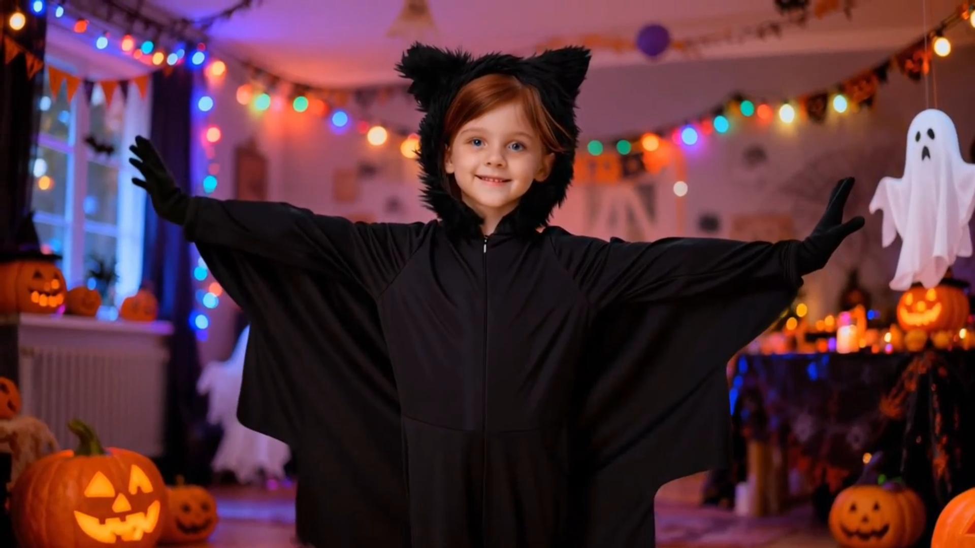Disfraz Unisex Vampire Bat para niños talla 2T-14 miniatura 7