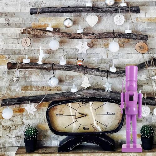Casse-Noisette en Bois Violet Cabilock : Figurine Décorative Festive de Table - 5