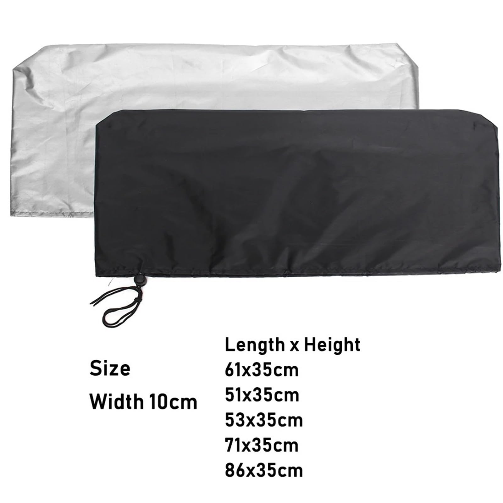 Protezione Tv Coperchio della polvere del monitor a schermo piatto dei computer impermeabili PC TV. Adatto alle tablet Protector Polyester Computer Covers Fodera morbida 2 colori(Black,86x35cm)