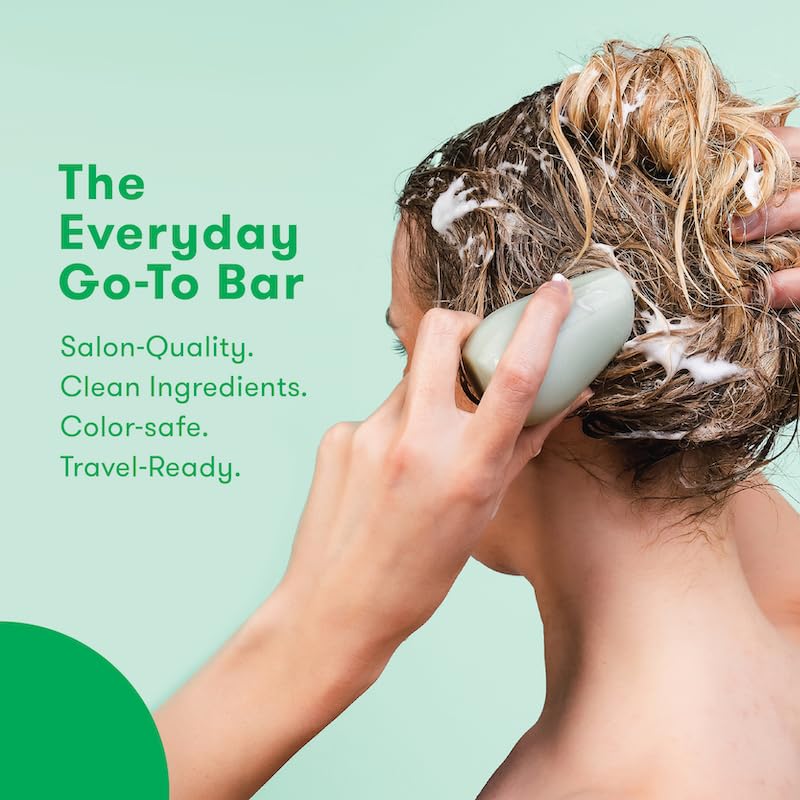 Image of HIBAR - Maintain Shampoo Bar - For Well-Balanced Hair - Cleansing & Nourishing - With Honey, Shea Butter & Vitamin B5 - Plastic-Free - Soap, Paraben & Sulfate-Free - Color Safe - 1 Solid Bar