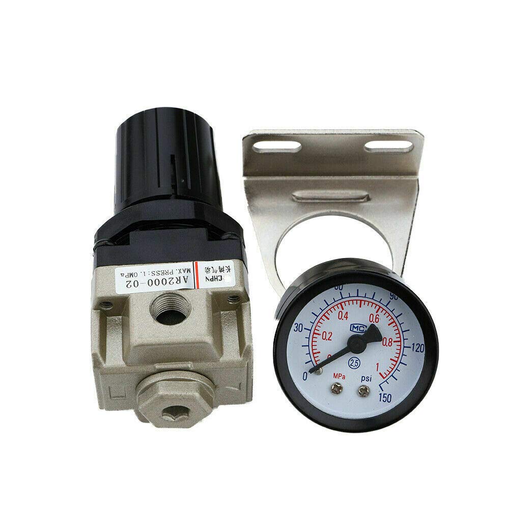 Détendeur de filtre à air Riloer AR2000-02 avec filetage 1/4BSP avec manomètre et support