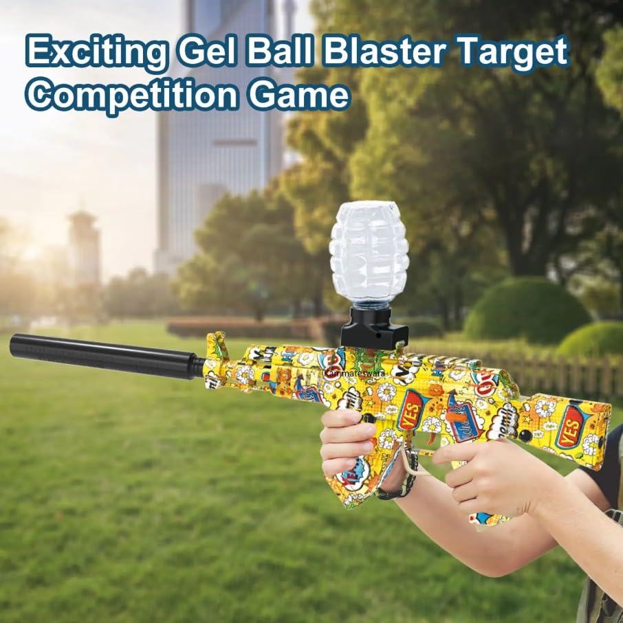 Image of Kammateswara M416 Electric Gel Blaster Gun in Shooting Gun for Kids with Water Bullets | Rechargeable | Outdoor Action Play Shooting Toy for Boys