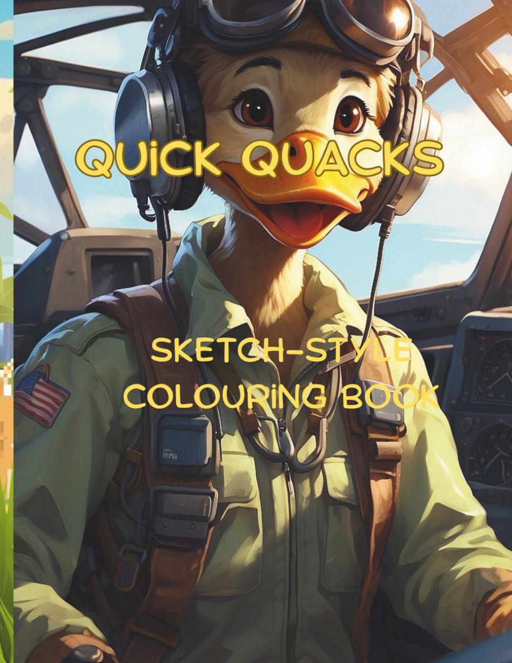 Quick Quacks Sketch-Style Colouring Book