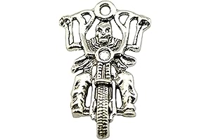 NEWME Skull Harley Davidson Croc Charms for Jewelry Making