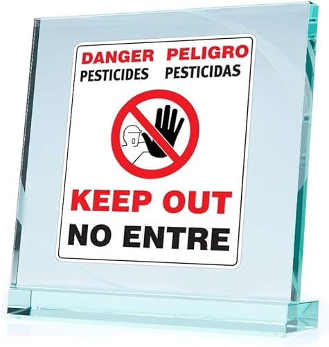 Sticker Decals Danger Pesticides Keep OutPeligro Pesticidas No 24 X 19,9