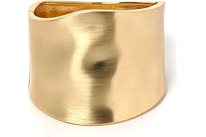 Chic Wide Cuff Bracelets: Elevate Your Style with Golden Radiance