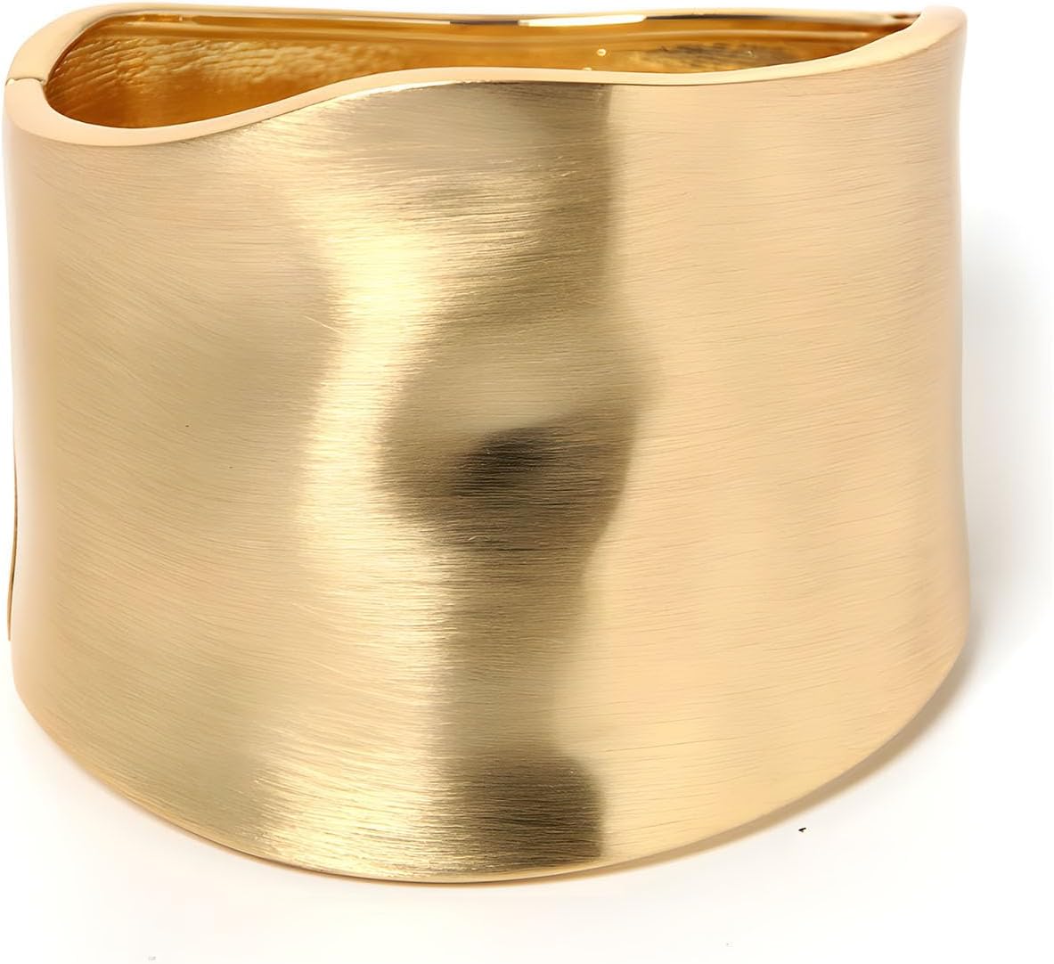 Wide Cuff Chunky 14K Gold Plated Bracelets for Women Open Cuff Bangles Adjustable Wrist Cuff Bracelets Fashion Jewelry for Women
