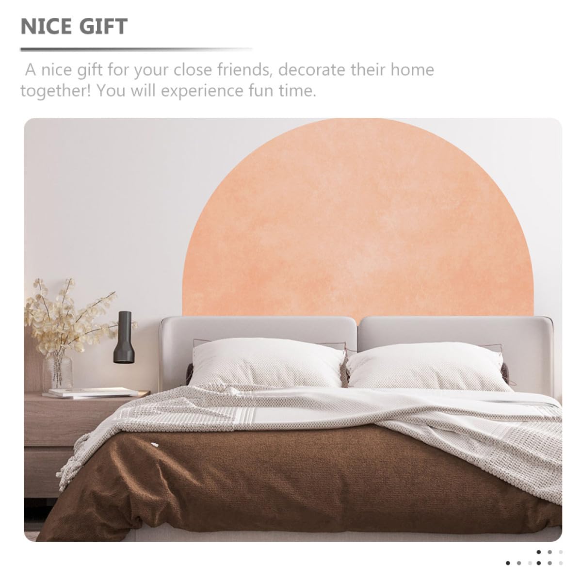 VILLCASE Pegatina de Pared Geométrica Diseño, Calcomanía Extraíble para Decoración de Arte en Habitaciones y Espacios Residenciales