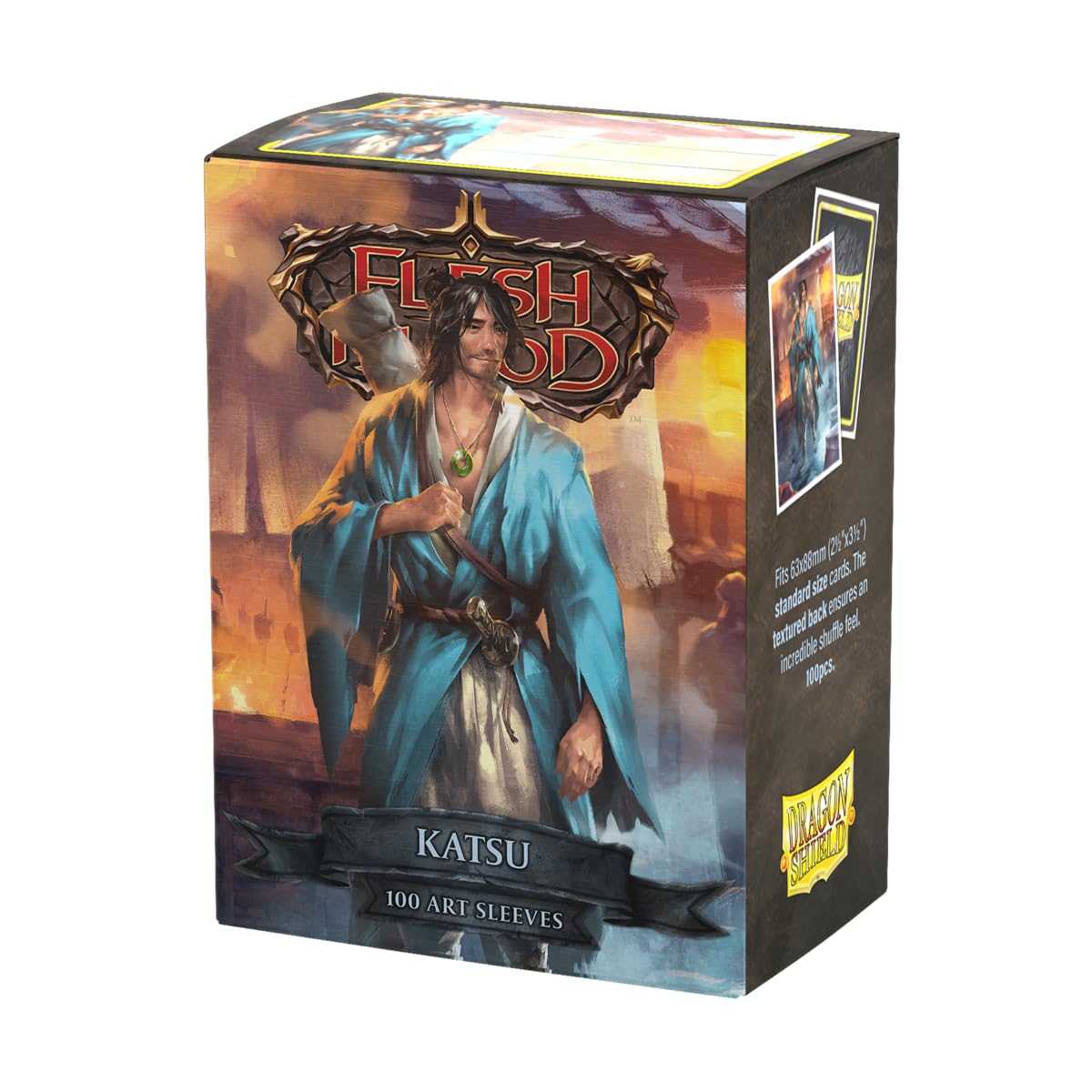 Dragon Shield | Flesh & Blood Art Sleeves | 100 CT - Smooth & Tough Premium TCG Sleeves | Compatible with Pokemon, One Piece & Magic the Gathering | Katsu — image 1