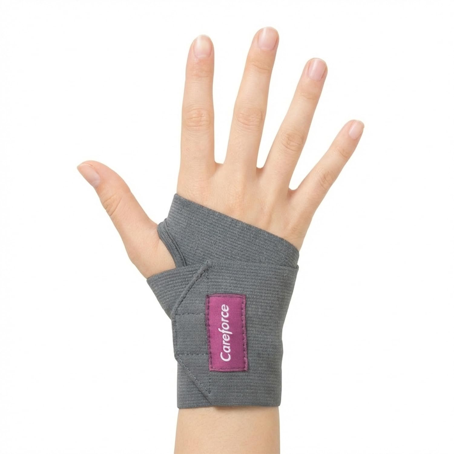 - Careforce - The Force Behind Your Health polyester blend Wrist Support for Pain Relief for Carpal, Wrist Brace with Thumb for Men & Women Wrist Band for Men Wrist Strap Universal Fit (Grey, 1 Unit)