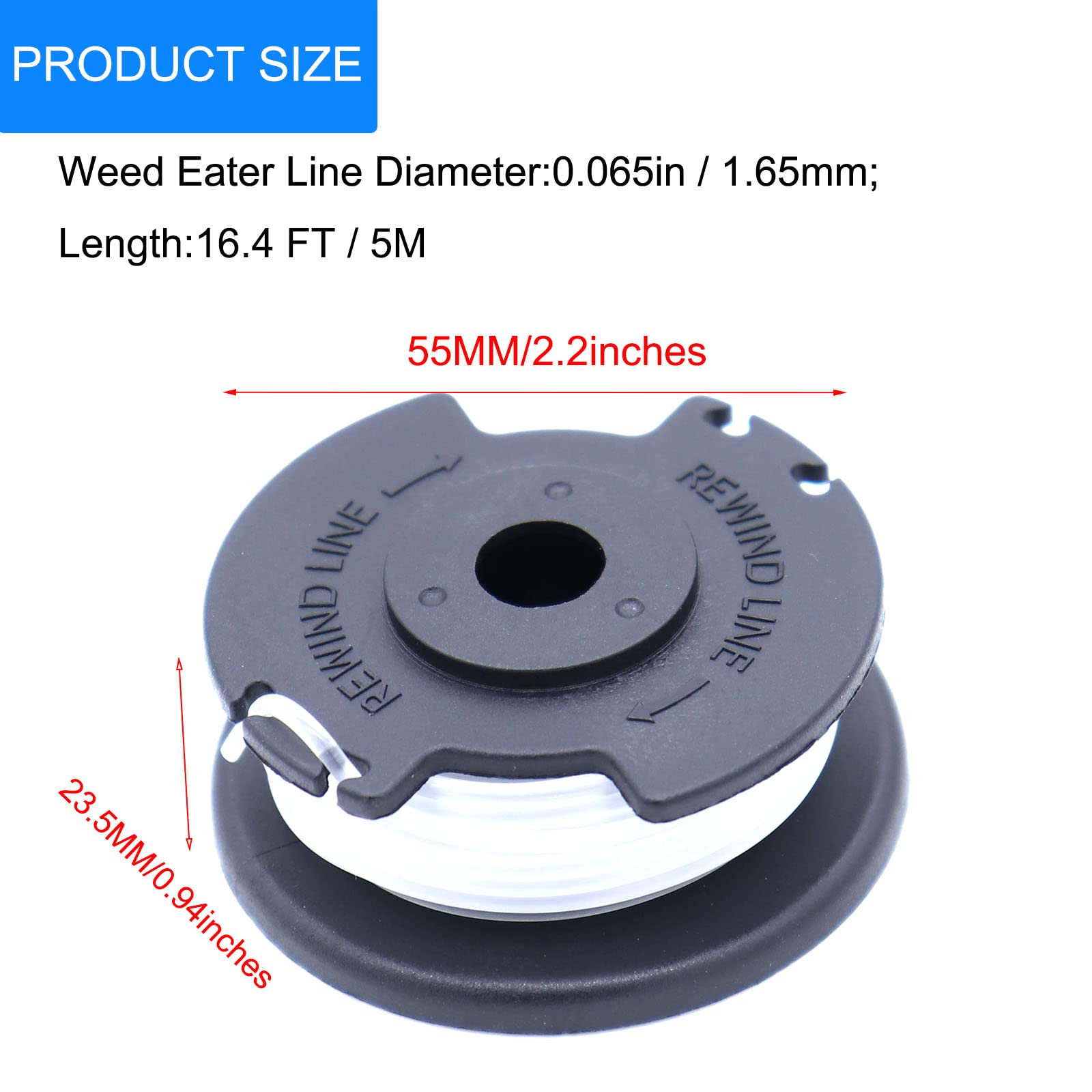 6er Pack Rasentrimmerspule Für Hyper Tough 20V Max | Automatische Zuführung, 0,065 Zoll