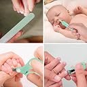 KESI Ornaments 12 in 1 Baby Nail Trimmer Electric, Baby Nail Clippers Safe Baby Nail File Kit Trim Polish Grooming Kit for Newborn Infant Toddler or Adults Toes Finger Care (Multicolor) gallery image