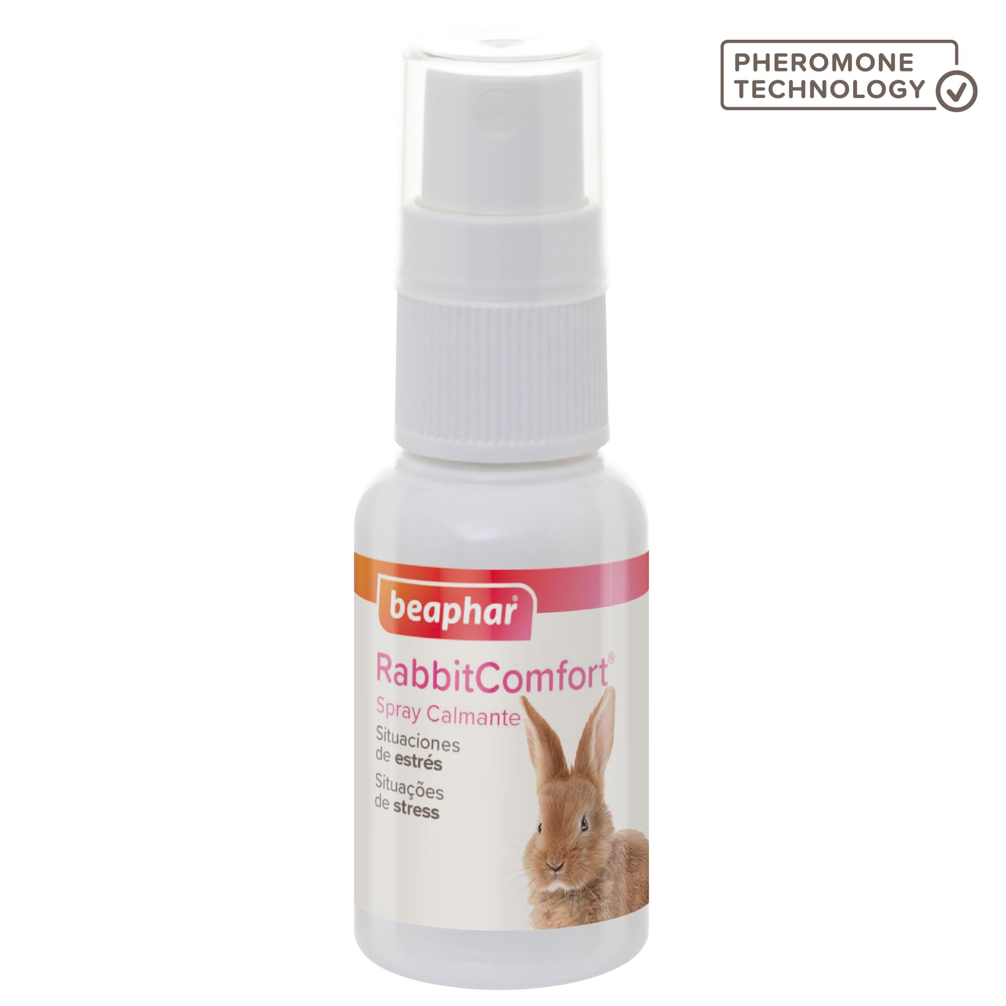 Beaphar - RabbitComfort® Spray calmante - Riduce l'ansia e lo stress in aree mirate - Per l'uso in casa o in gabbie - Azione rapida - Inizia a lavorare in 15 minuti - 30ml