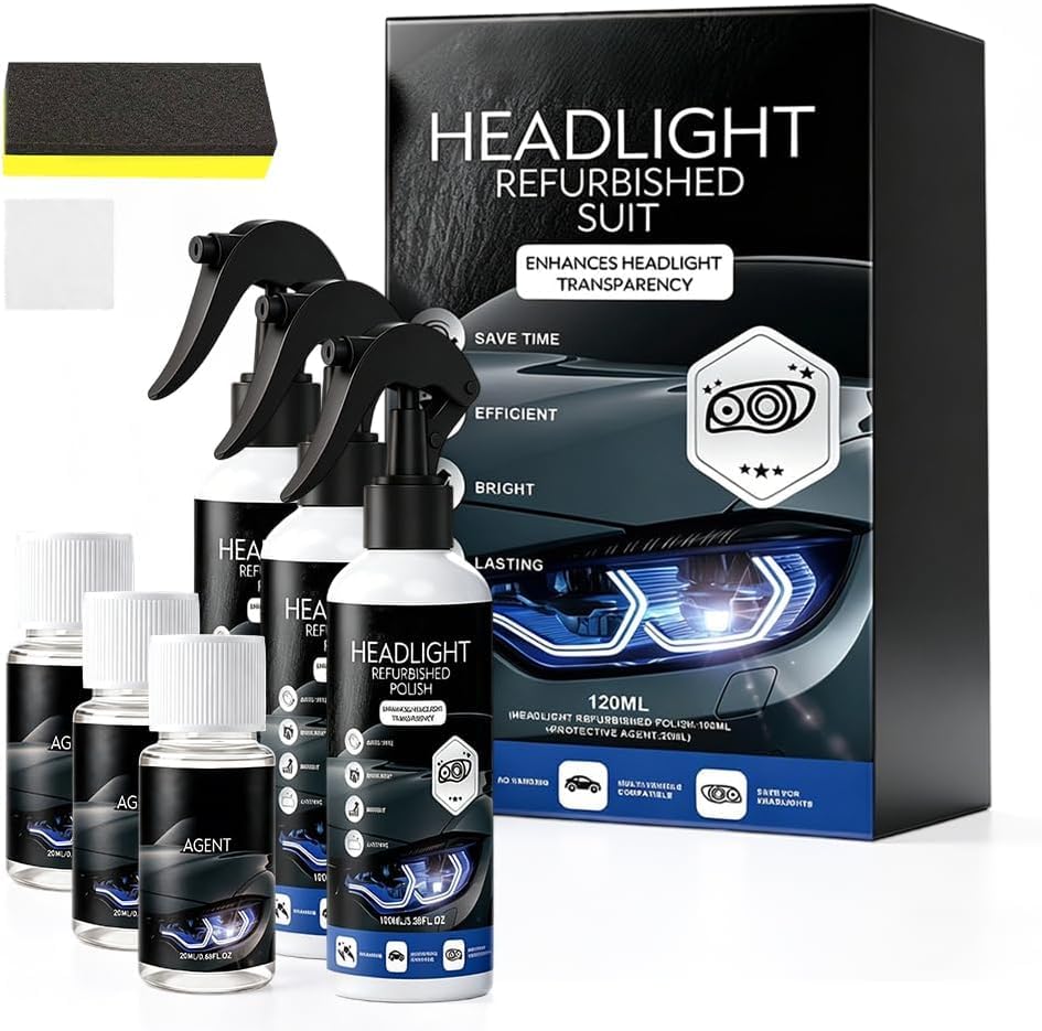 Automotive Headlamp Restoration Fluid, Headlight Refurbished Suit