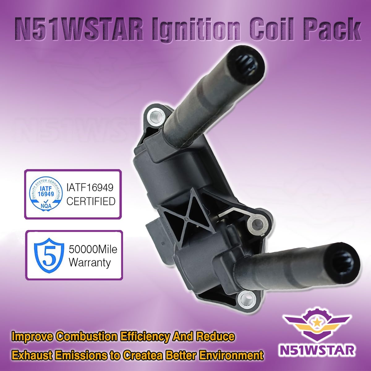 Amazon.com: N51WSTAR Ignition Coil Pack 1779060500 UF810 Set Of 1  