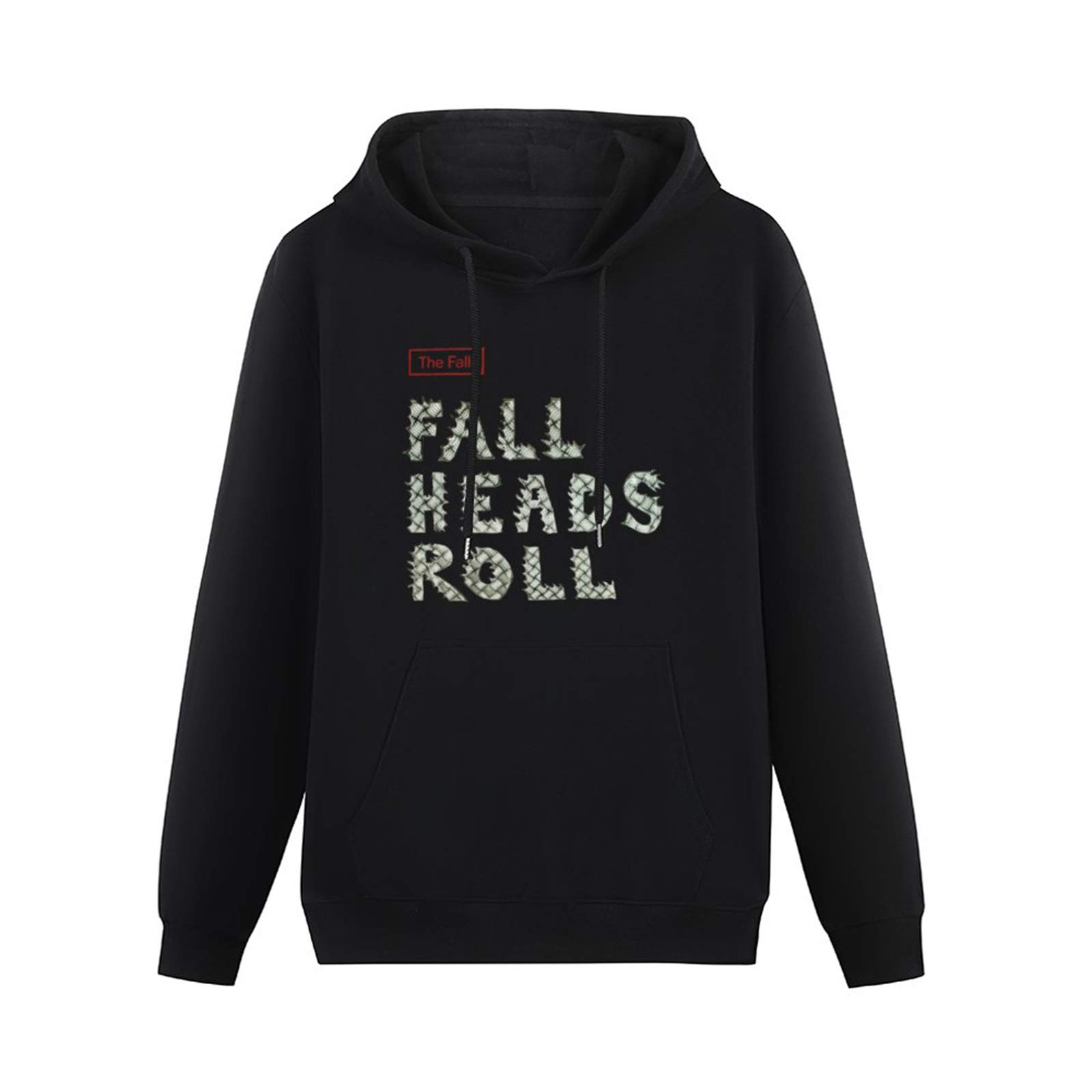 fuwo Hooded The Fall Fall Heads Roll Punk Logo Long Sleeve Sweatshirts Black XL
