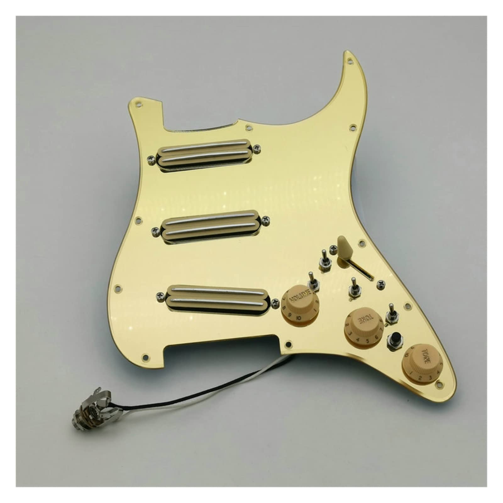 Zmtv Golden Mirror For Strat Guitar Pickups Fully Loaded Pickguard Humbucker Pickups Loaded Guitar Pickguard