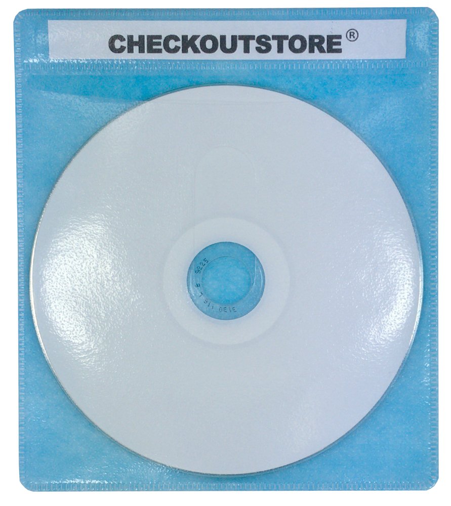 CheckOutStore - Funda de plástico para CD de Doble Cara