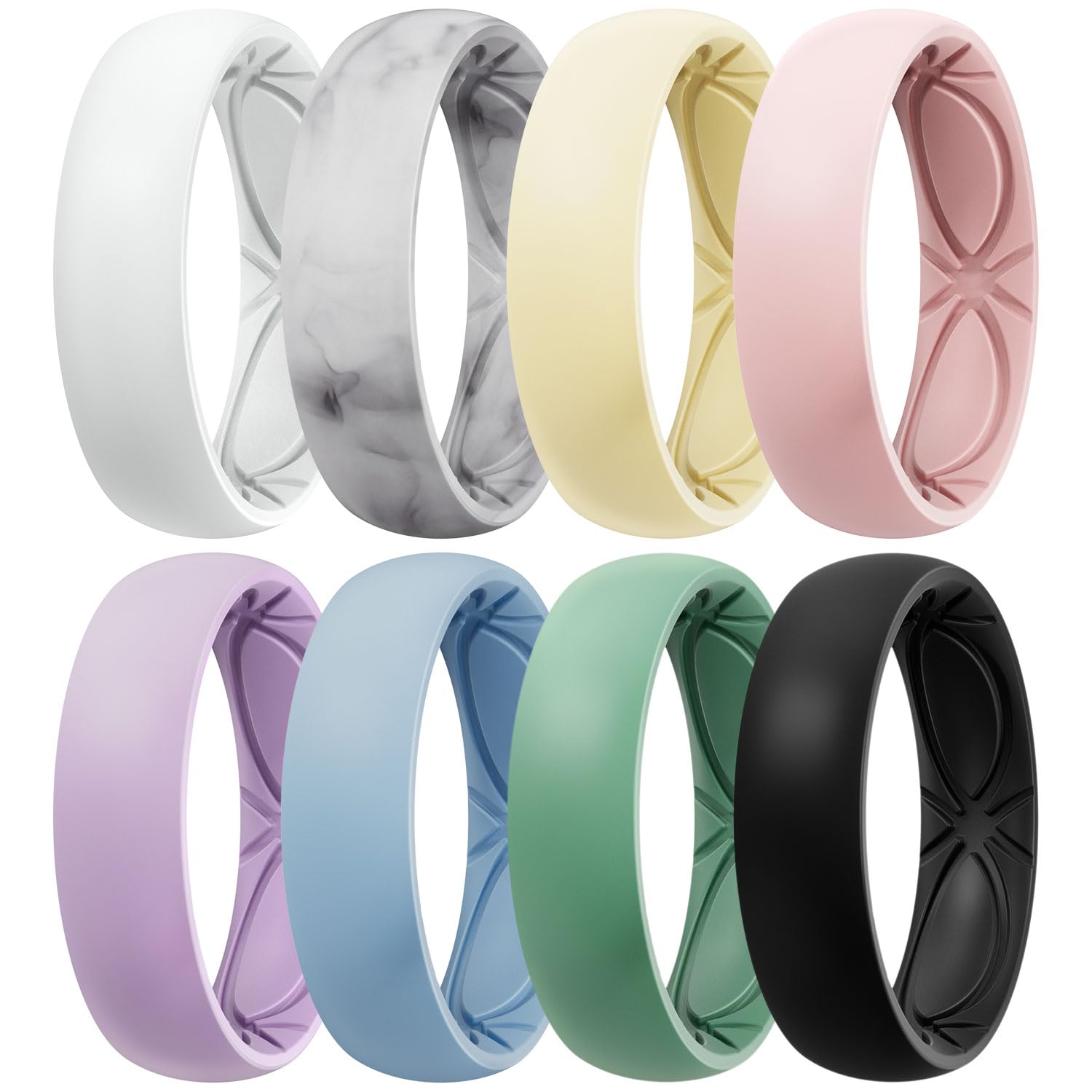 Egnaro 4/5/8 Variety Multipack Ergonomic Breathable Bridal Rings Sets