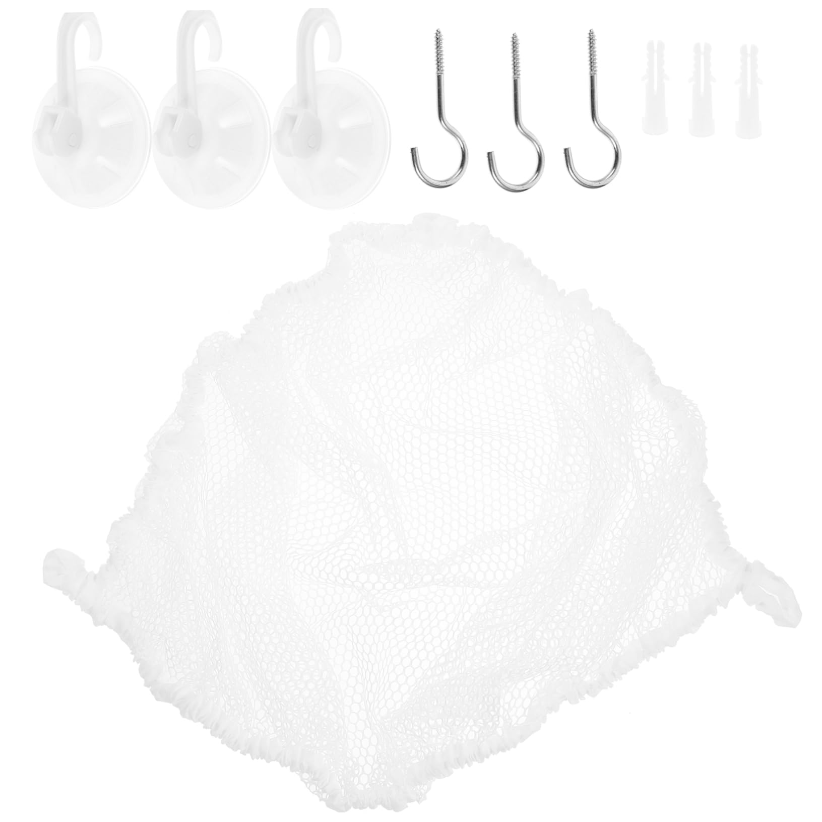 Hohopeti Toy Net Hammock for Stuffed Animals Corner Hanging Storage Decorative Toy Organizer